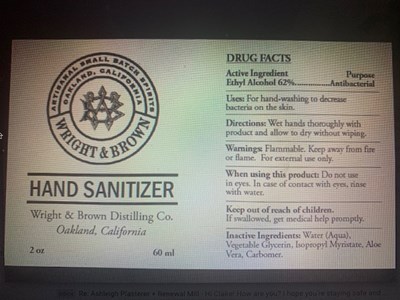 Sample Sanitizer Label (Small Sample Hand Sani Label)